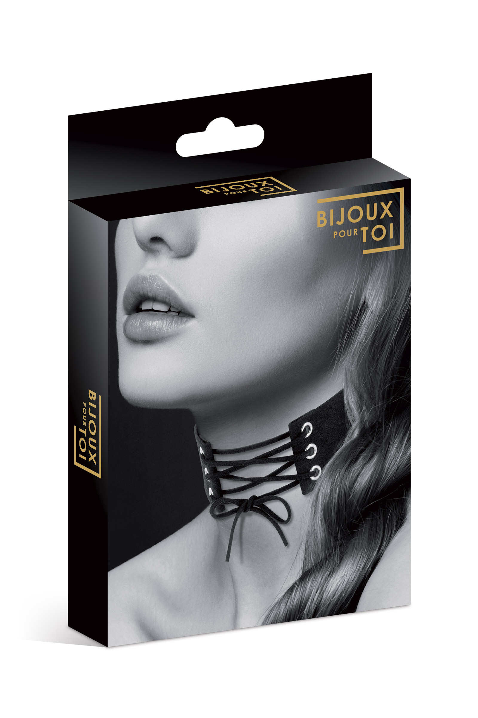 Bijoux Pour Toi — Collier lacets velours noir