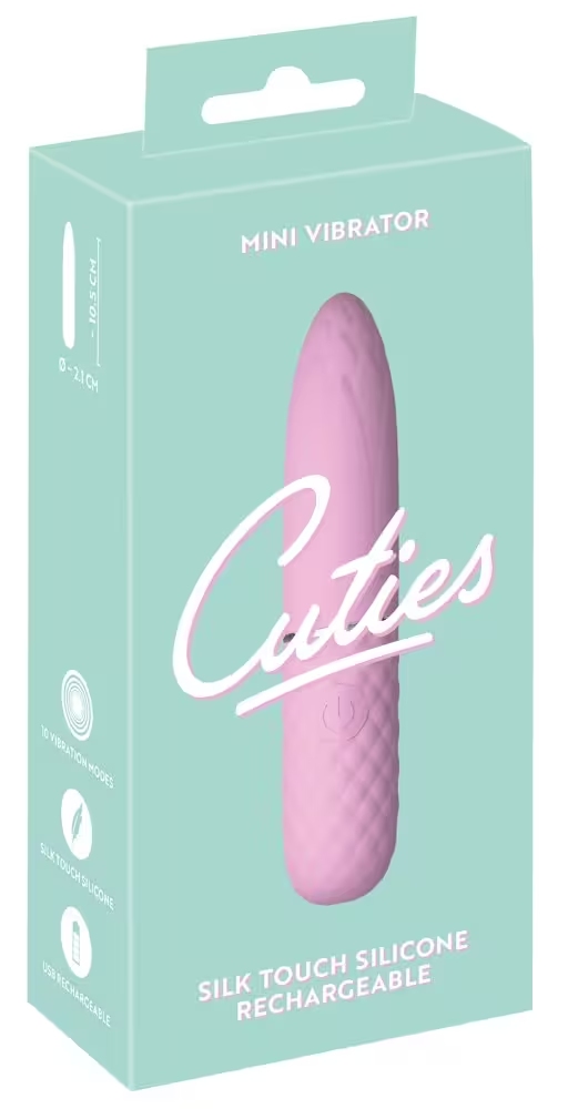 Cuties mini bullet texturé rose 10,5cm