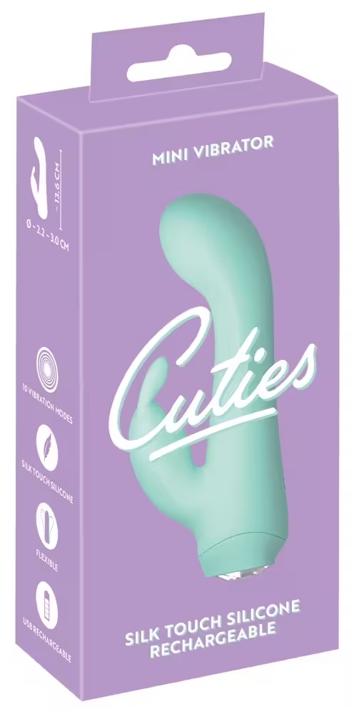 Cuties mini rabbit menthe G-spot 13,6cm