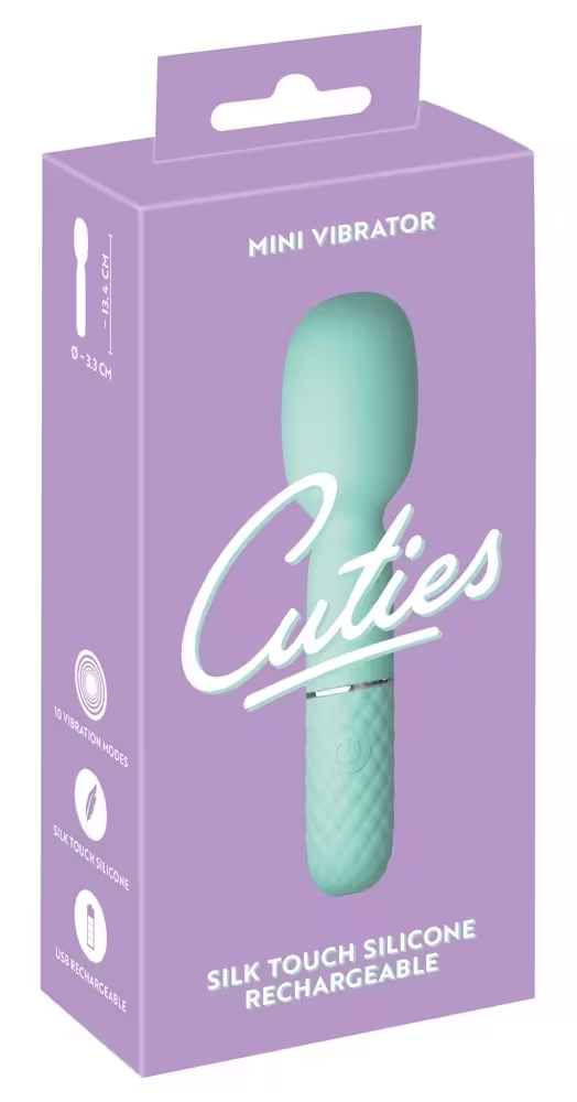 Cuties mini wand menthe 13,4cm 10 modes