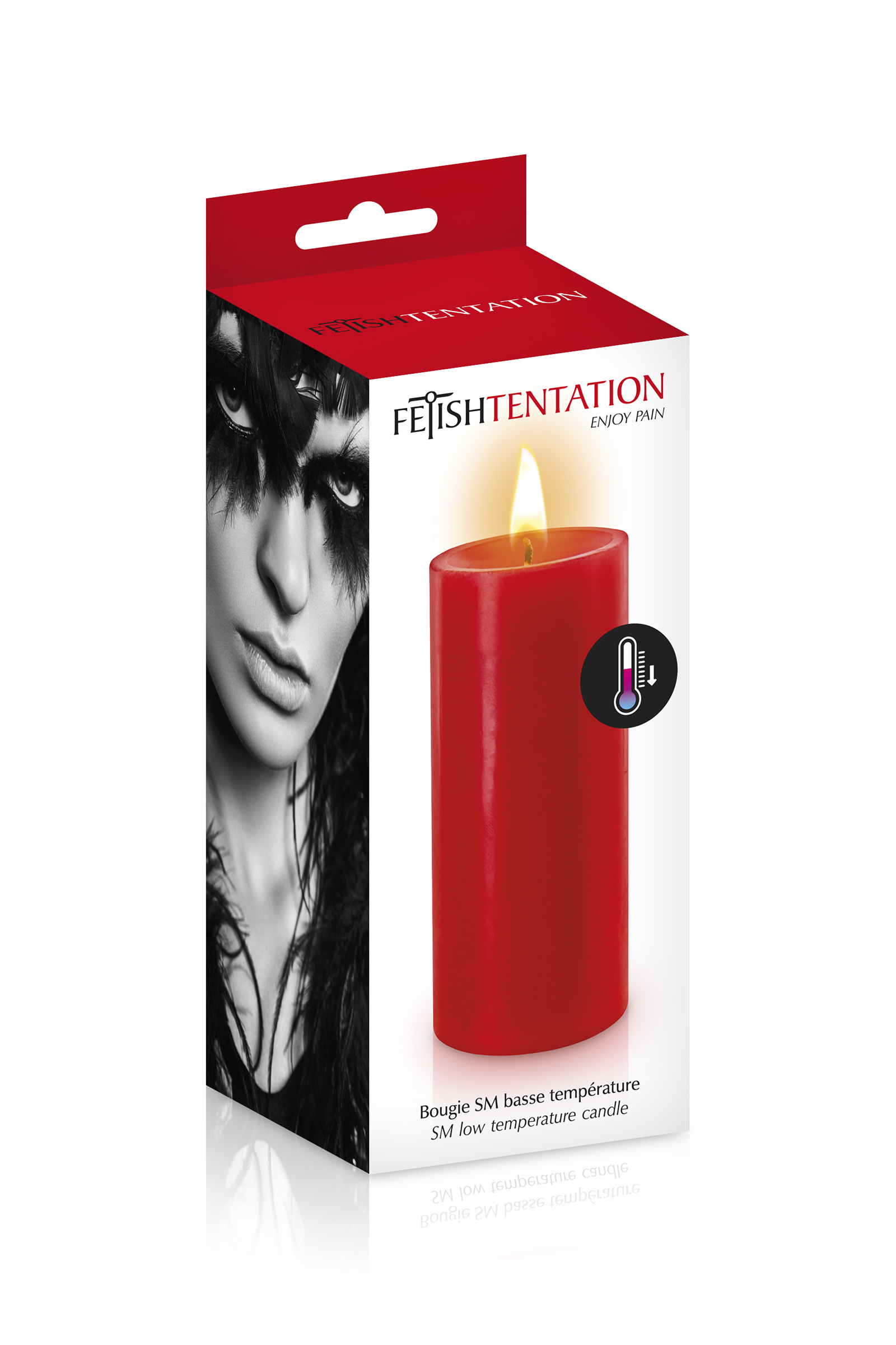 Bougie SM basse température rouge