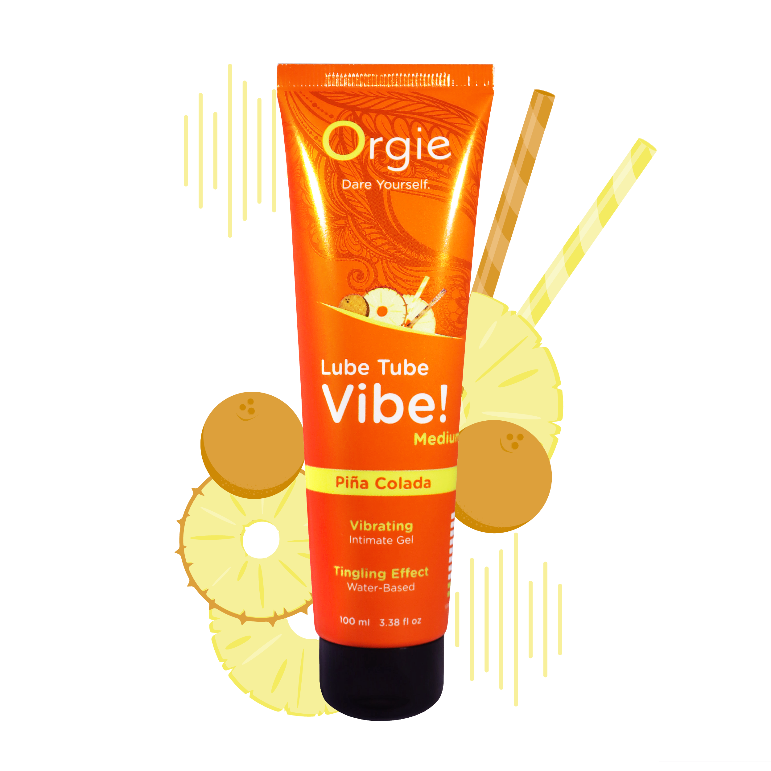Orgie Lube Tube — Vibe! Medium Piña Colada