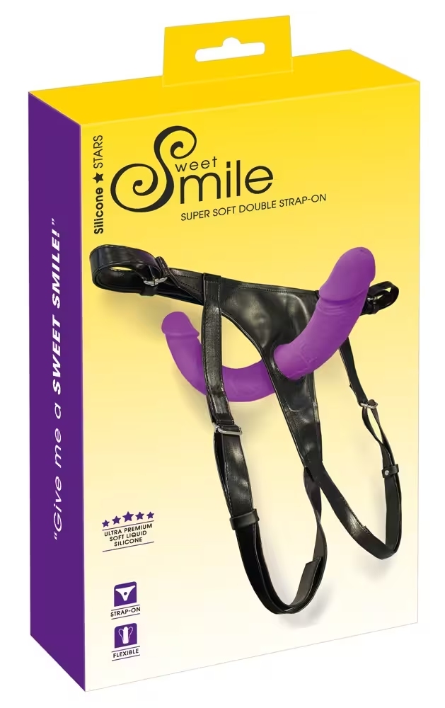 Smile Super Soft Double Strap-On Violet