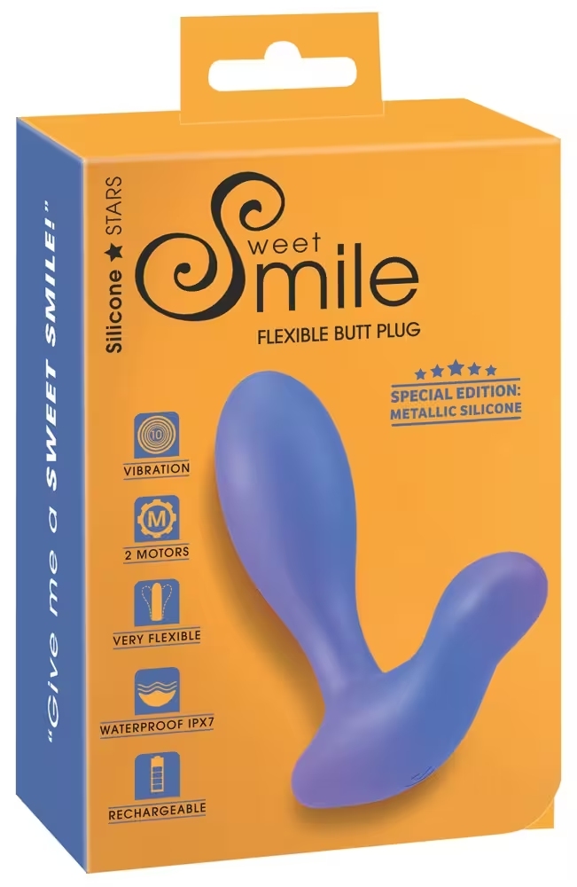 Smile Flexible Butt Plug Metallic Lavande