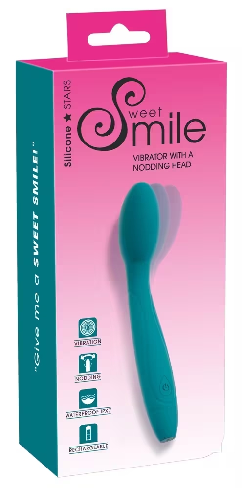 Smile Vibrator Nodding Head Teal
